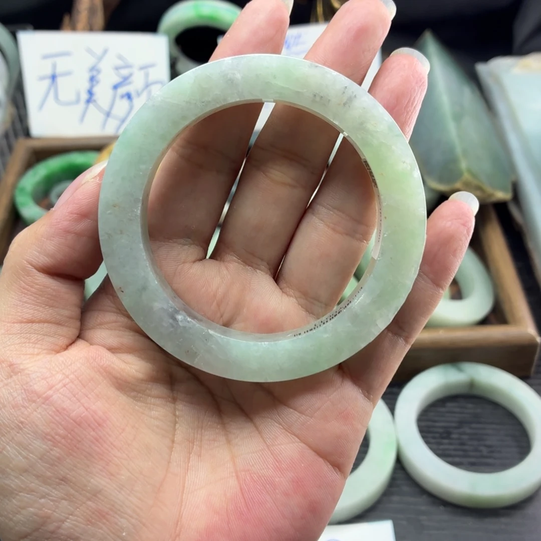 定制翡翠未镶嵌缅甸翡翠A货手镯毛胚定制