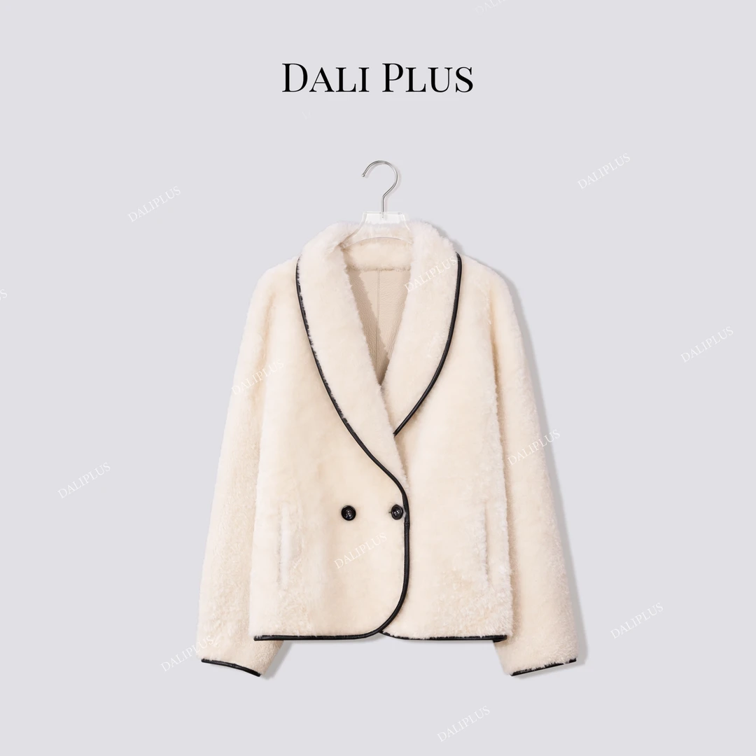 DALI PLUS“进口美利奴”Co.Co羊皮皮毛一体皮草外套-D5SZ8257