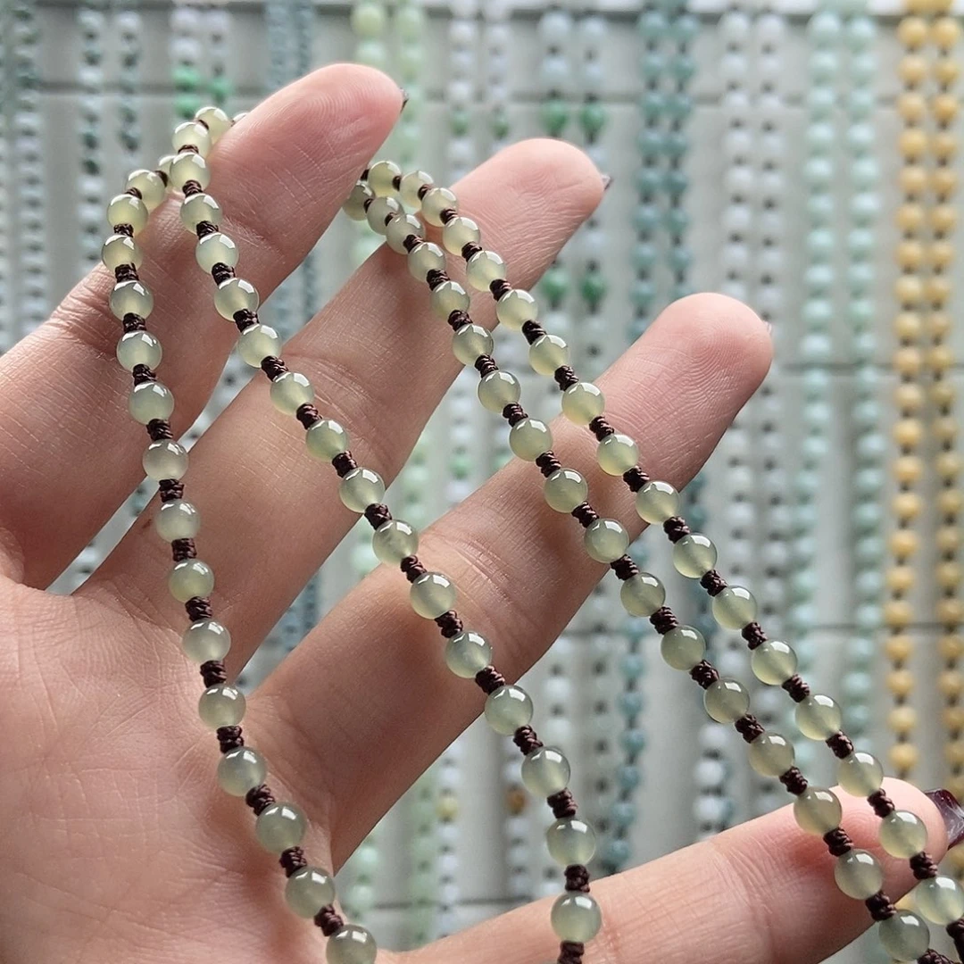 和田玉颈饰未镶嵌✨****和田玉4mm可调节45cm周长