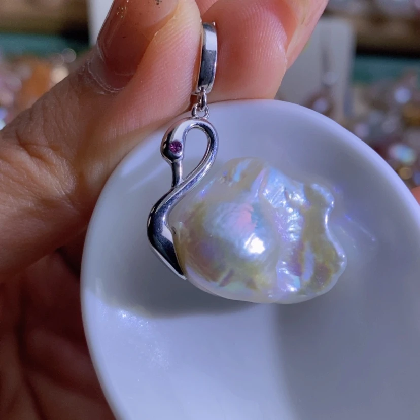 【闪购商品】淡水珍珠天然淡水珍珠（微瑕）合金