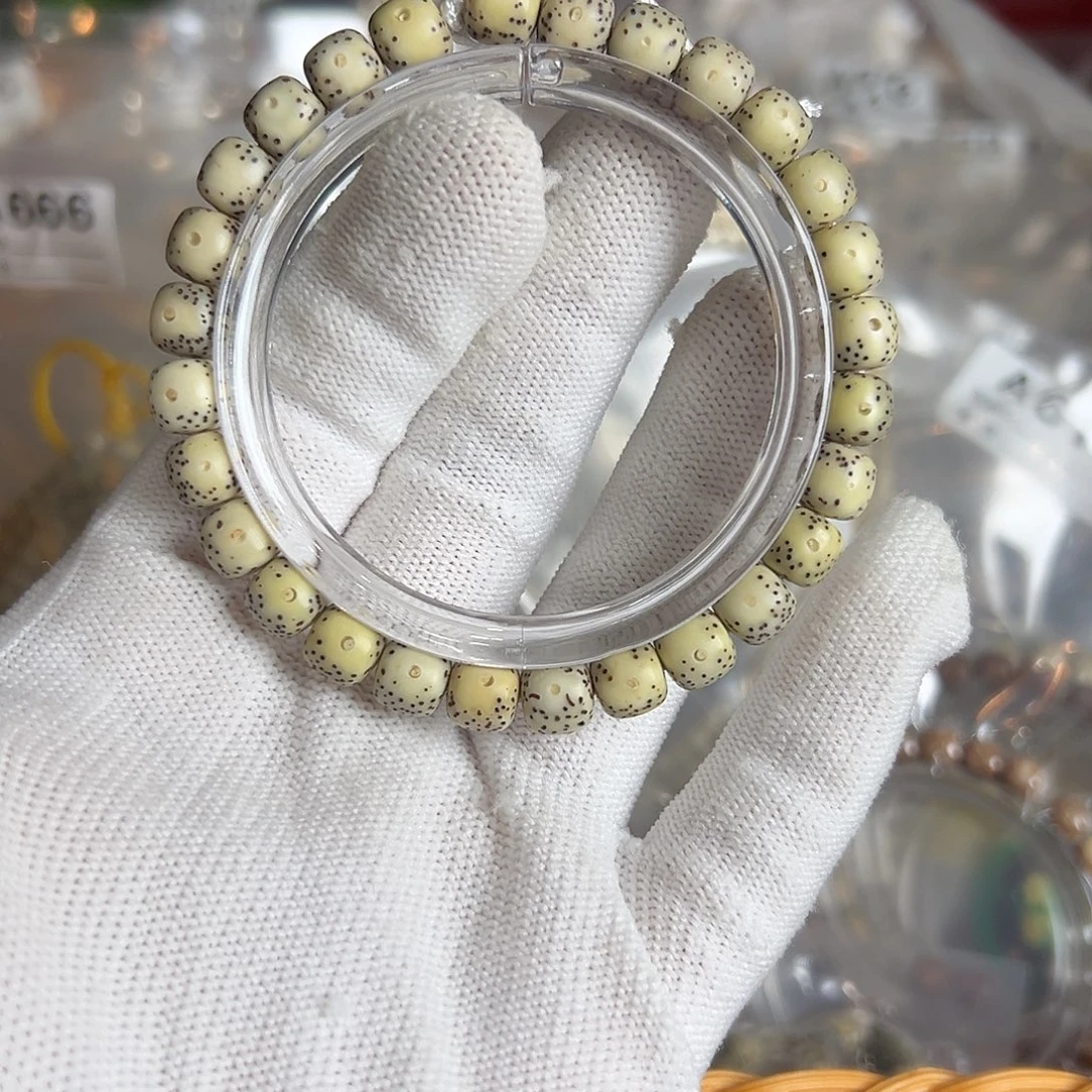 S***r吊坠星月菩提8的微氧化有连星，送颗标，