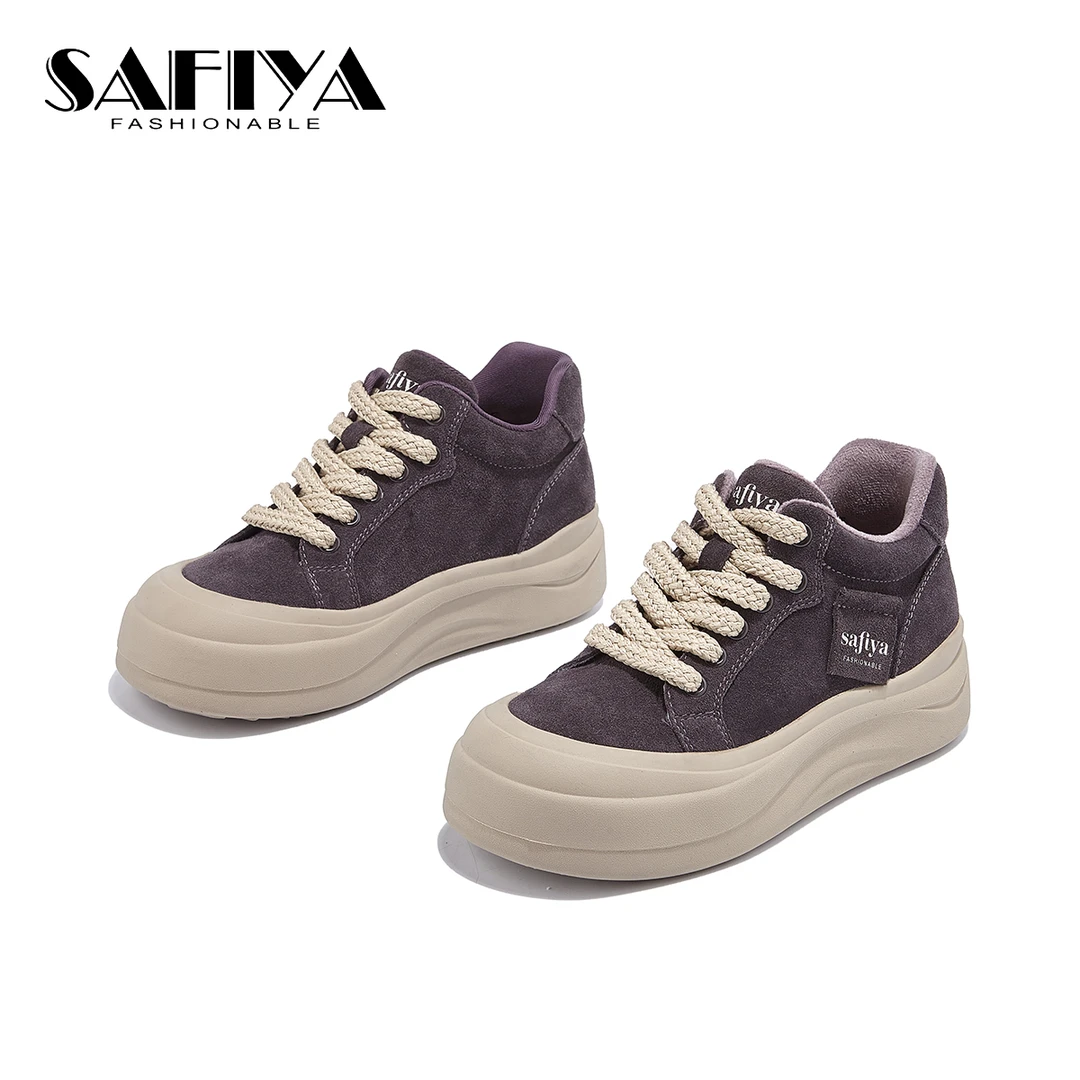 索菲娅Safiya2025冬季新款舒适保暖时尚百搭休闲女鞋SFD4112B99