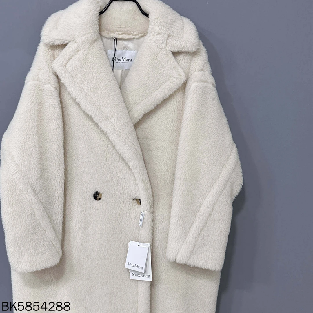 未使用 MaxMara 白色泰迪大衣/XS码/54288