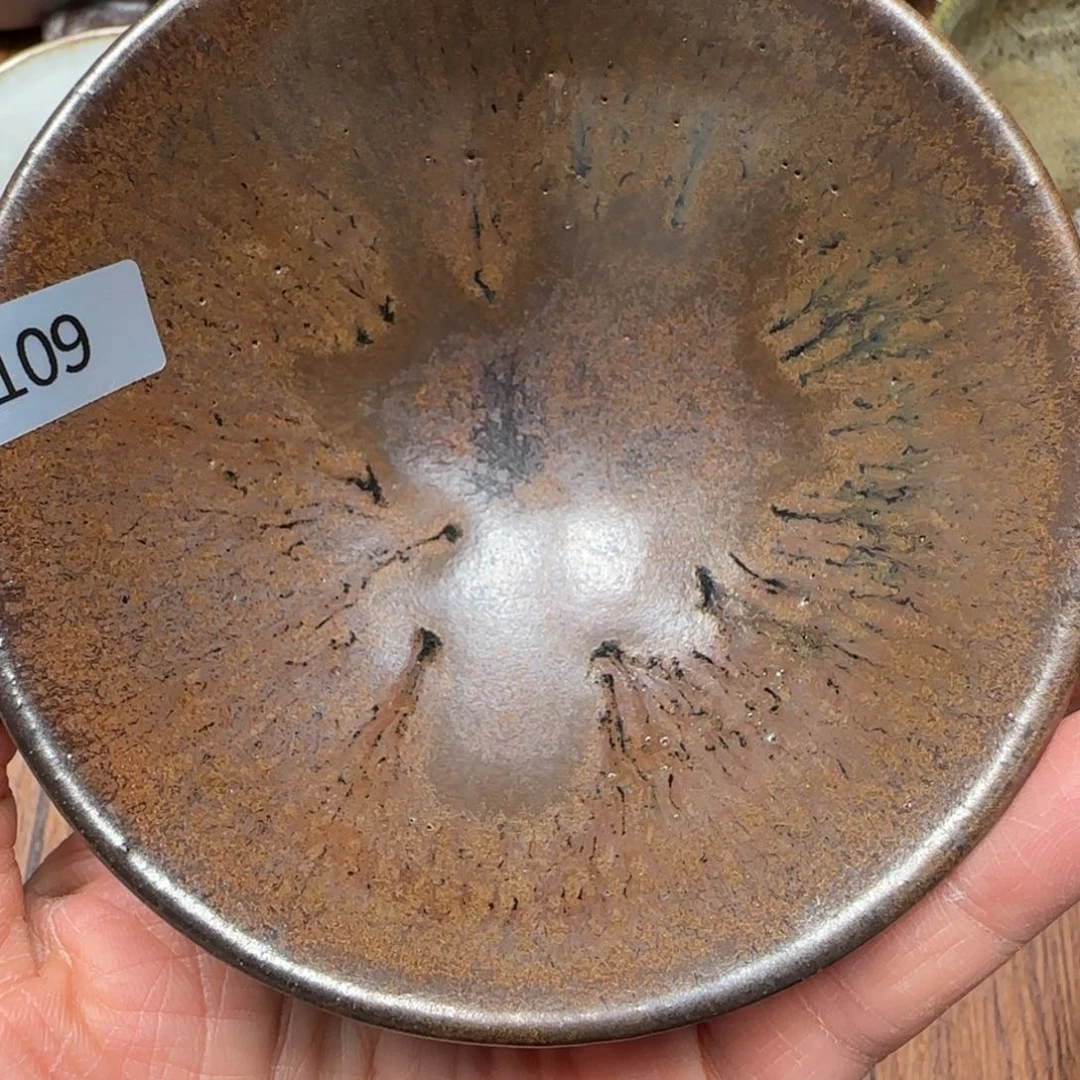柴烧建盏茶盏茶杯109