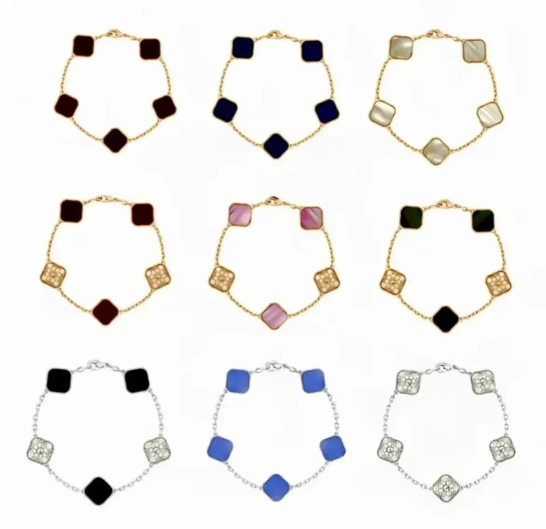 合金手链 【Seoul轻奢】四叶草五花轻奢时尚手链