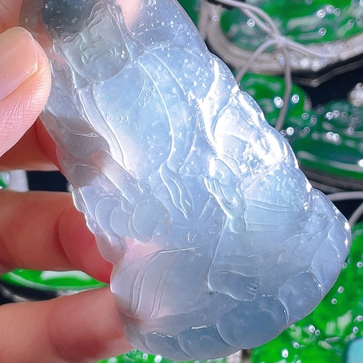 翡翠未镶嵌颈饰08