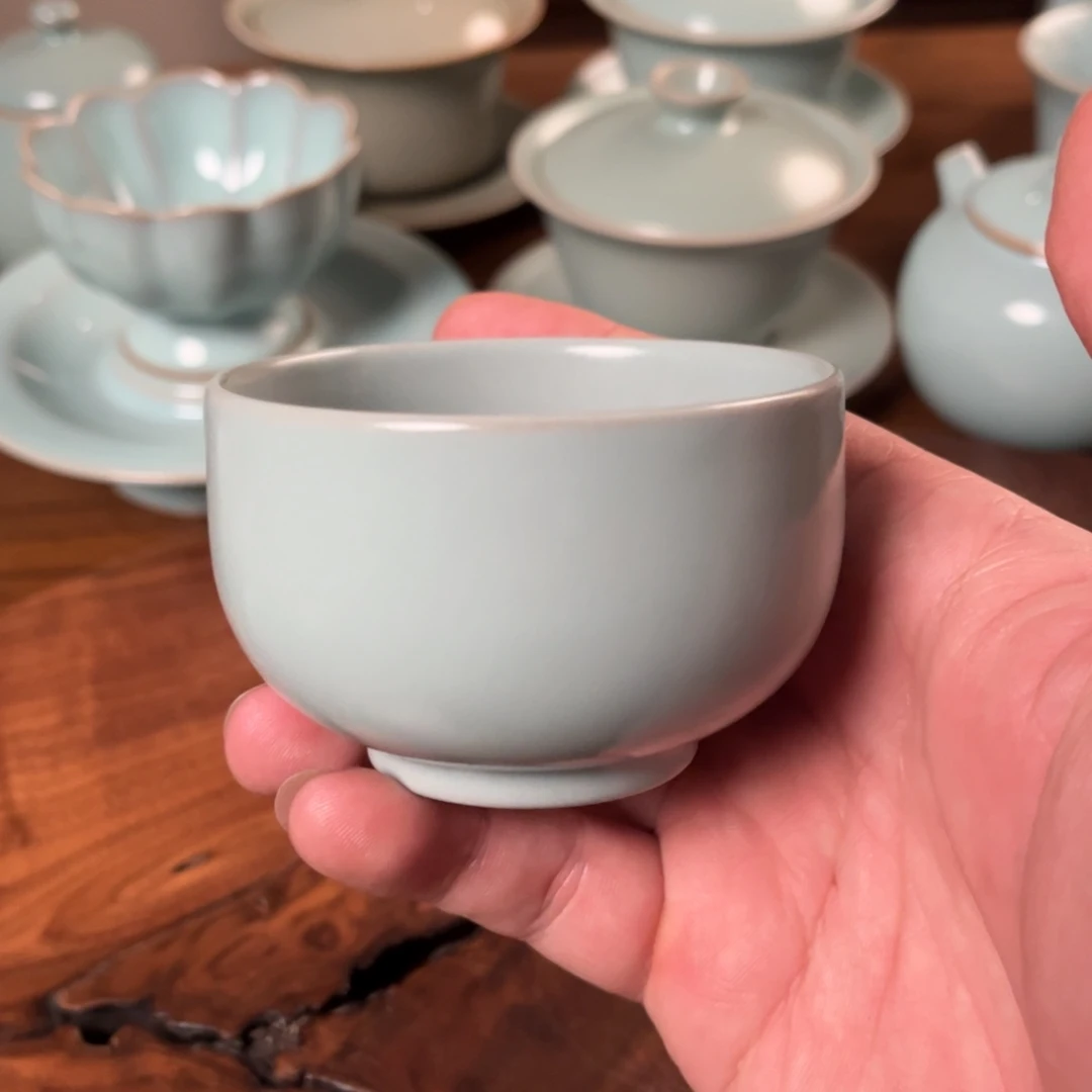 陶摆件清凉寺王国奇仿古釉色罗汉杯