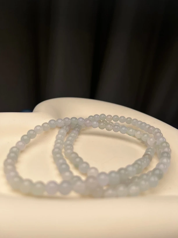 缅甸翡翠手串微透