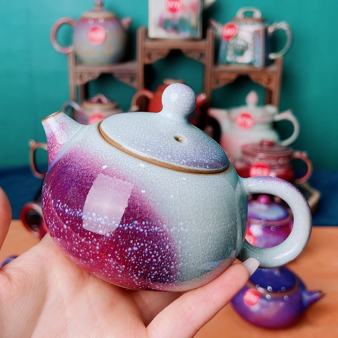 钧瓷艺术作品壶茶