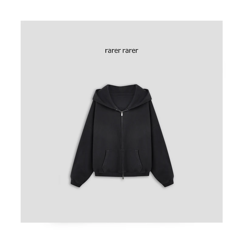 【rarer rarer】25AW秋冬拉链连帽卫衣外套 2501409