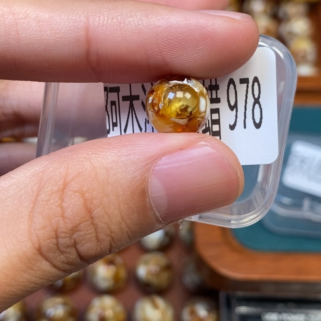 把件猴头核桃沁色圆珠老型978