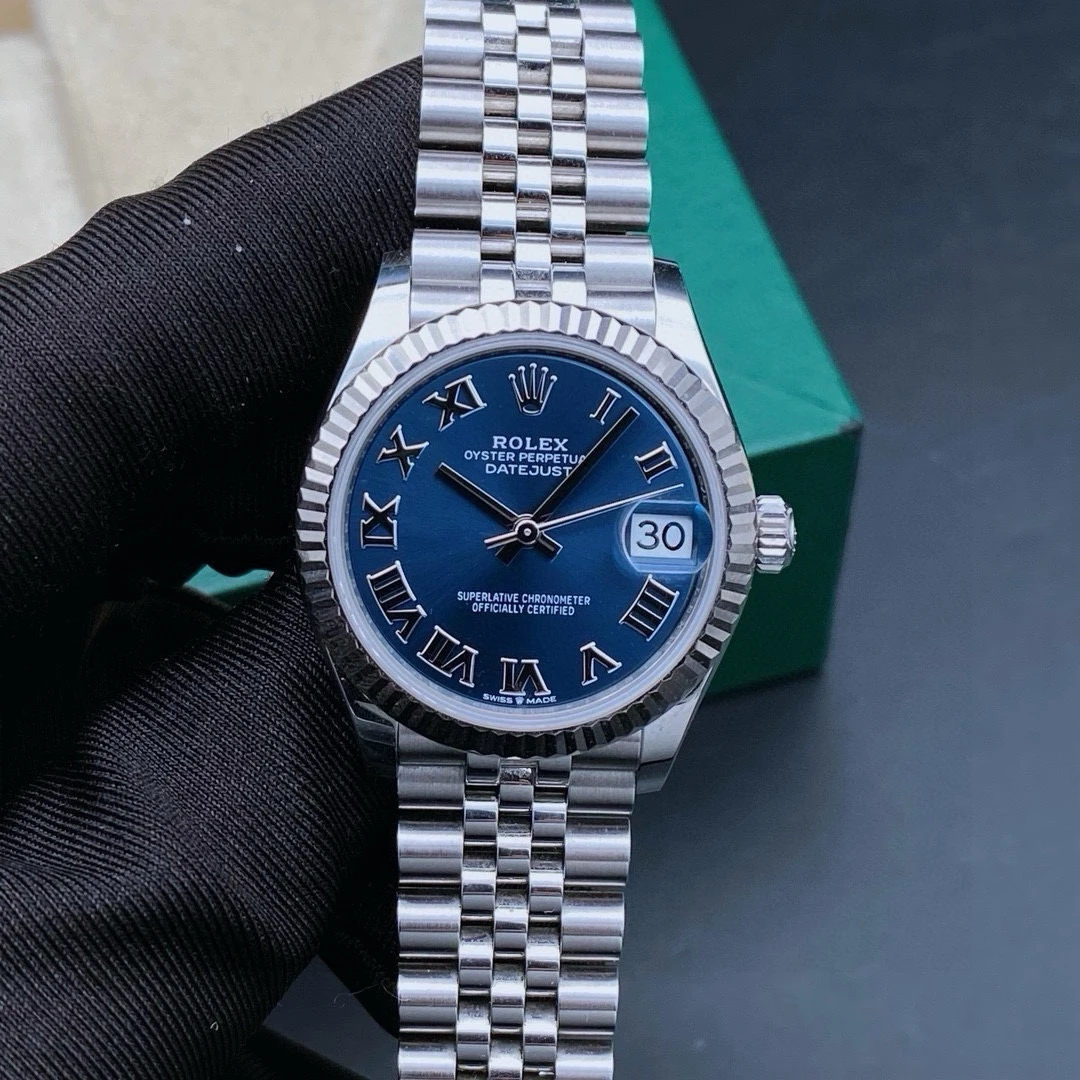 99新 Rolex/劳力士 24年全套/日志278274蓝盘罗马/女表/表径31