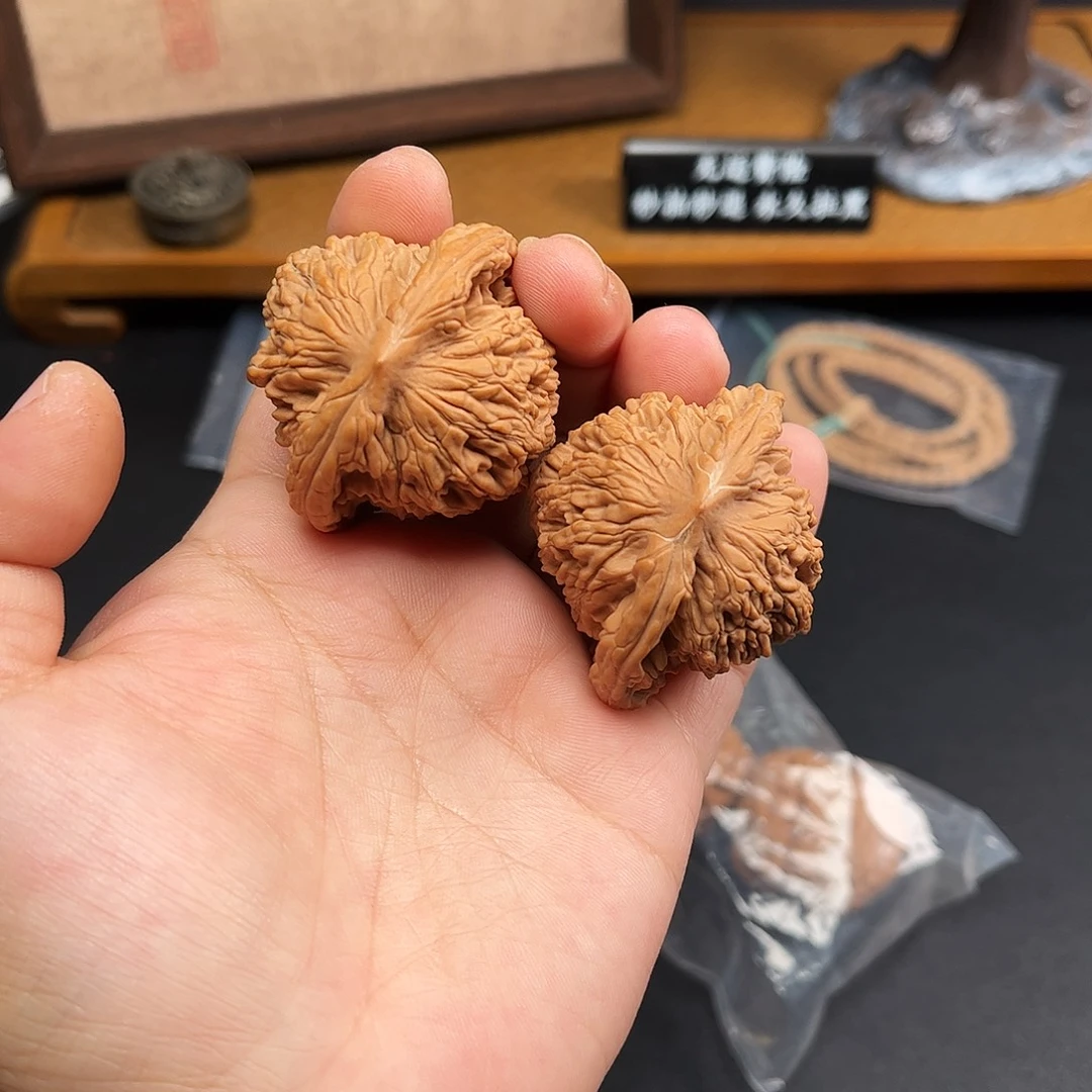 闲***玩吊坠文玩核桃虎头30