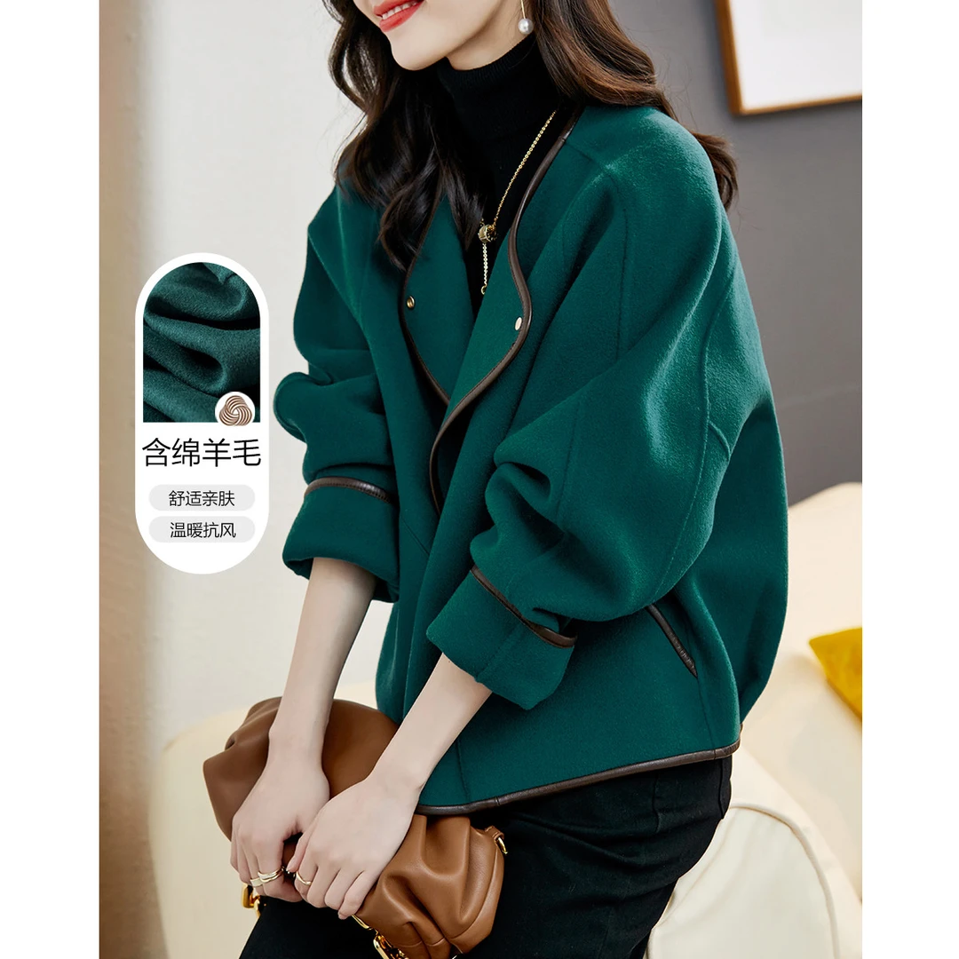 【小云总专属】德·玛纳雅奢外套冬季通勤重工气质长袖外套女短款