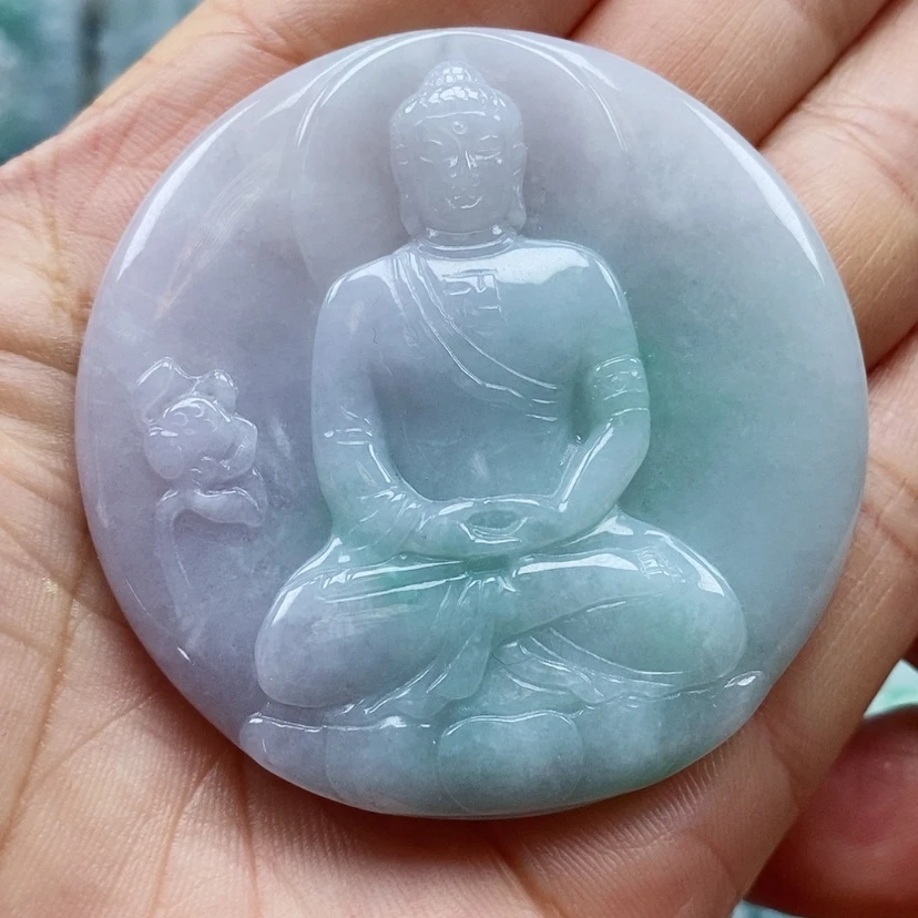 【闪购商品】翡翠颈饰未镶嵌天然翡翠A货佛