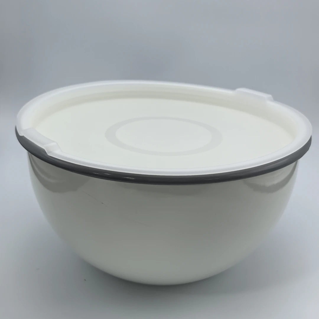 【一切美好】 25cm*13cm沙律碗盖碗  深灰  W5513