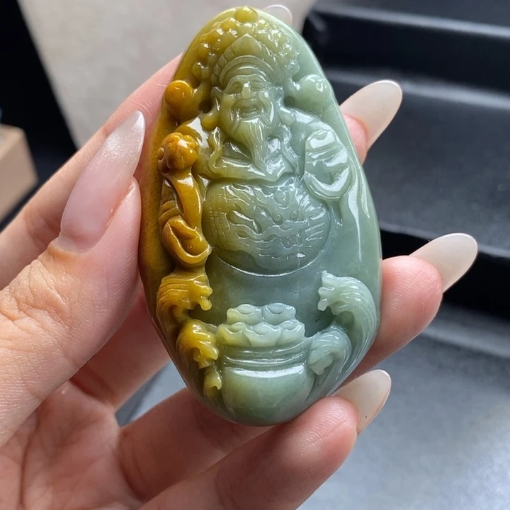 定制翡翠未镶嵌财神