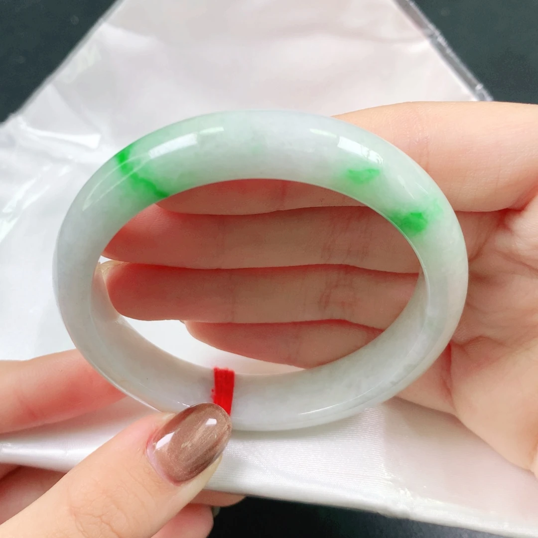翡翠未镶嵌手镯55圈1265