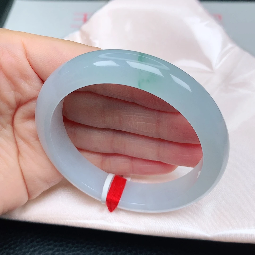 未镶嵌手镯翡翠冰胶飘花新品34