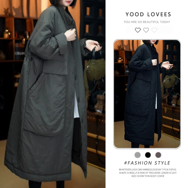立领棉服外套潮2025秋冬季新款设计感百搭宽松减龄加棉保暖大衣女