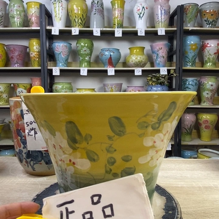 景德镇高温陶瓷花盆