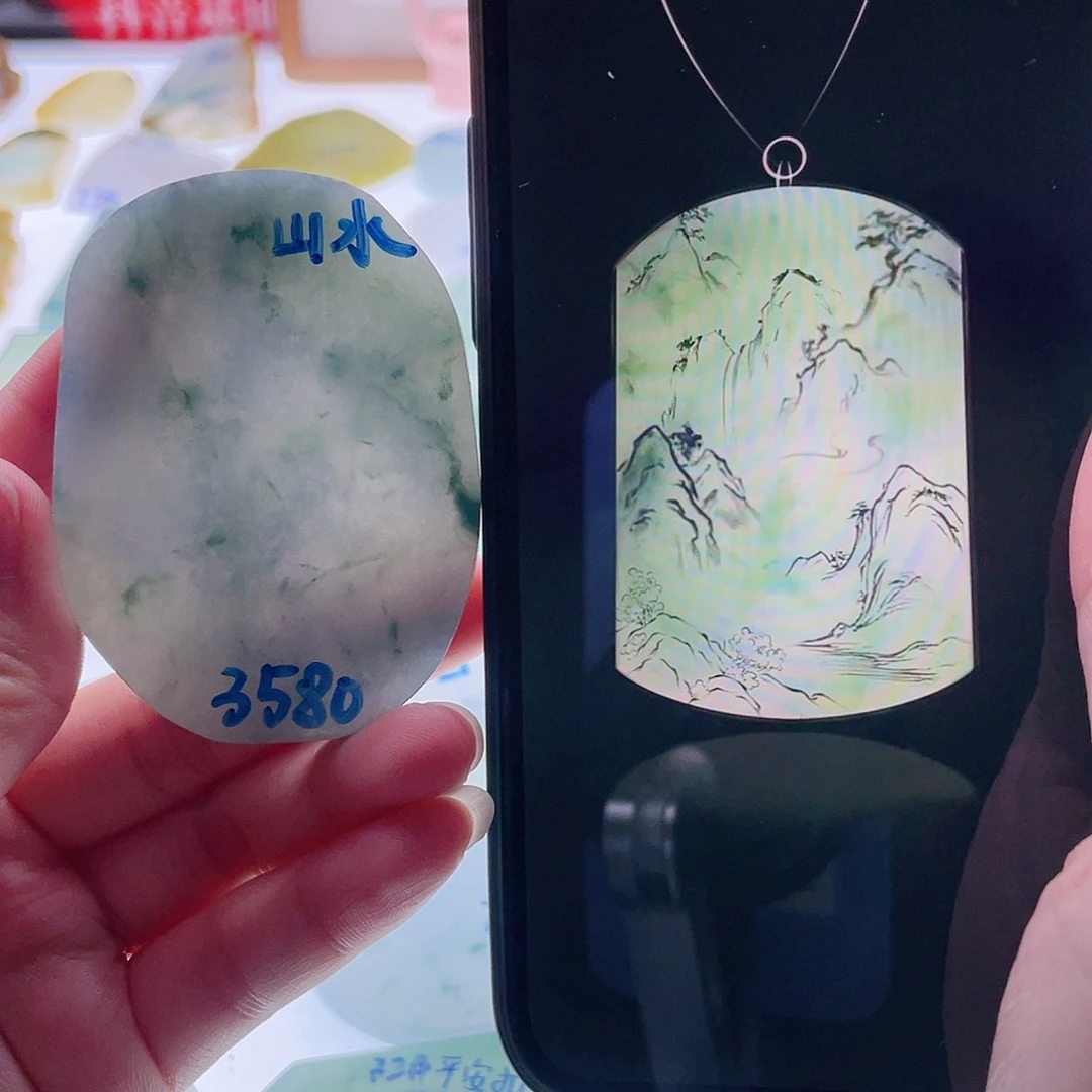 定制翡翠未镶嵌天然翡翠包工