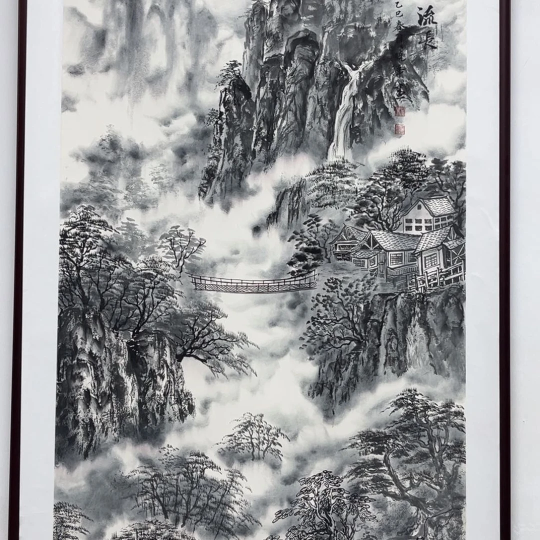 国画绘画作品多次