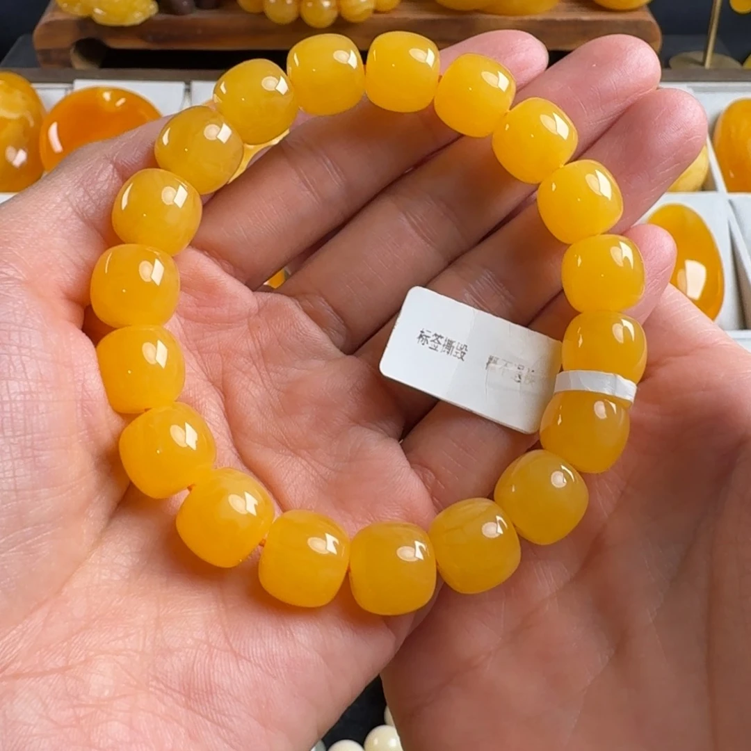 蜜蜡毛衣链未镶嵌