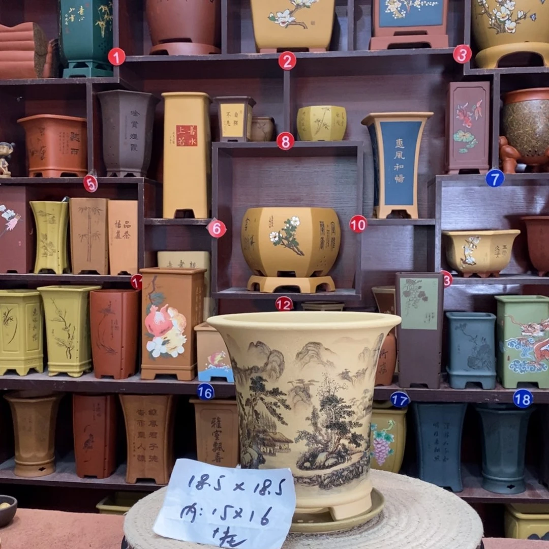 紫砂艺术紫砂花盆