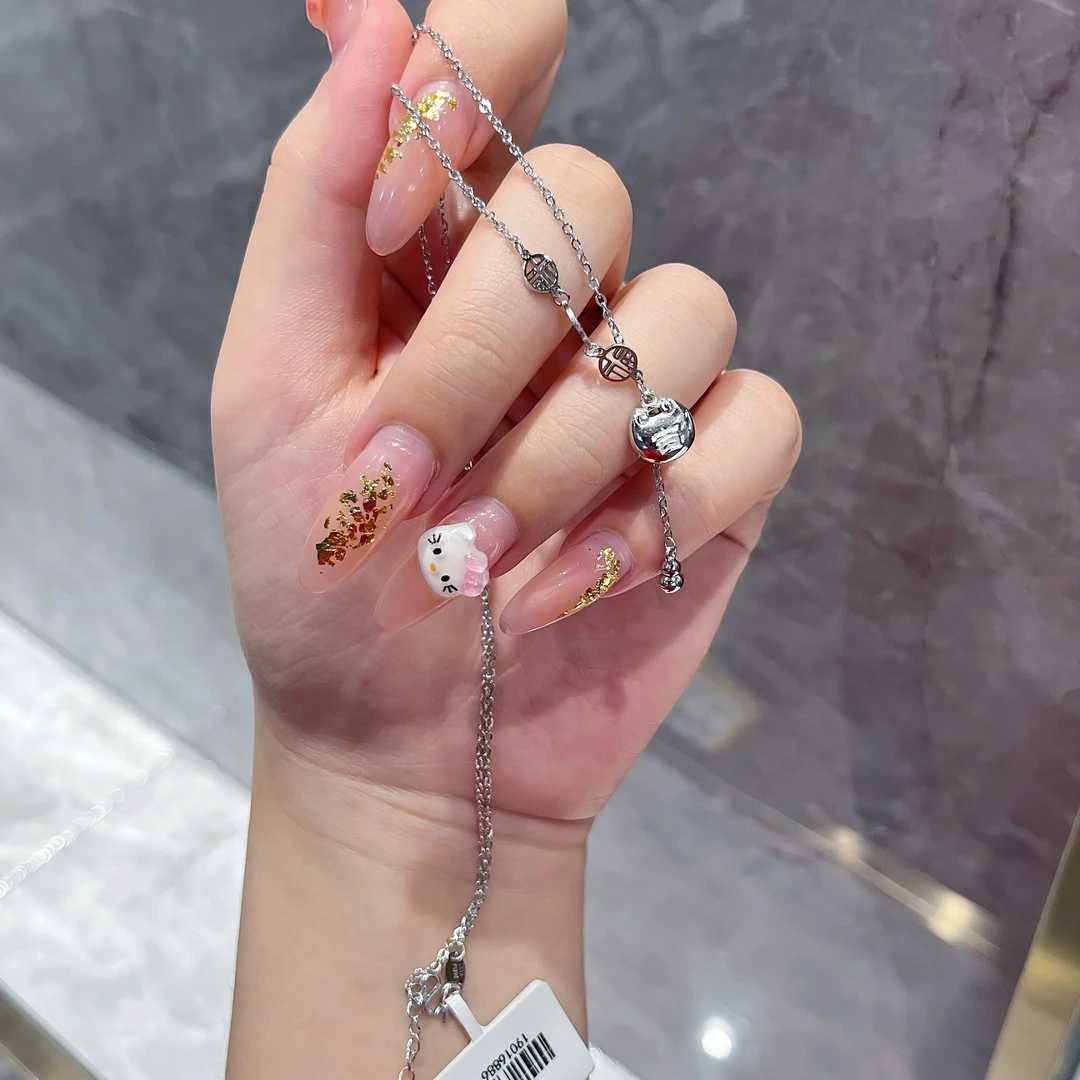 pt950 铂首饰 吉言包包套链