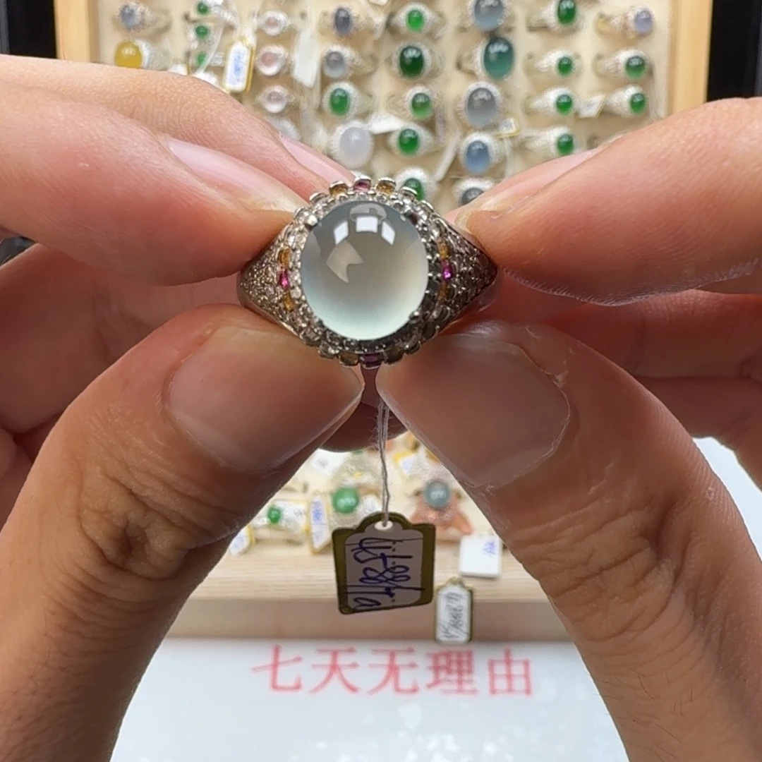 翡翠未镶嵌戒指天然缅甸翡翠A货