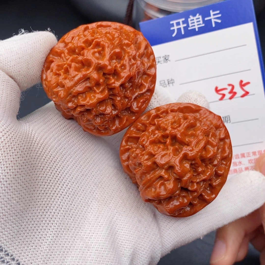 文玩核桃把件45官帽535