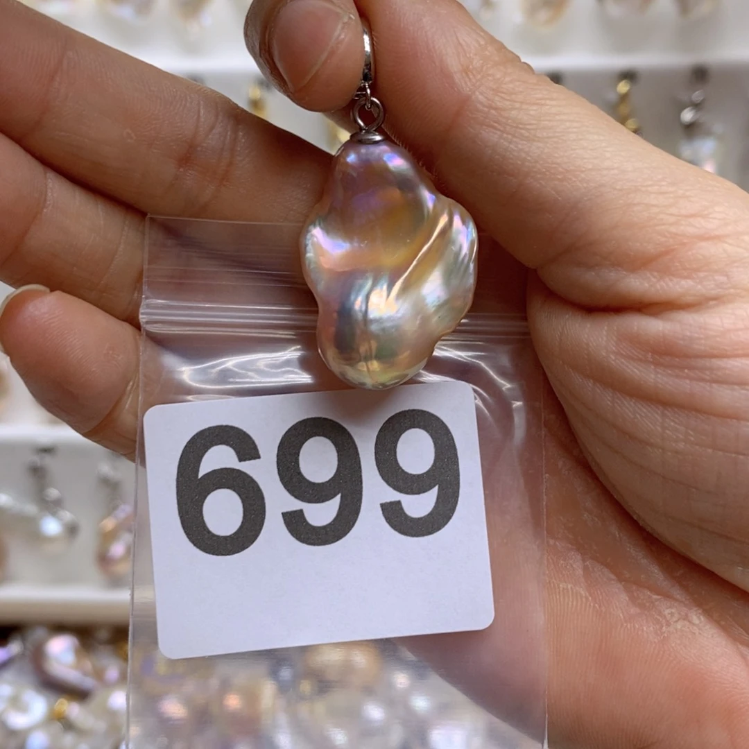 淡水珍珠颈饰银S925镶嵌元*699