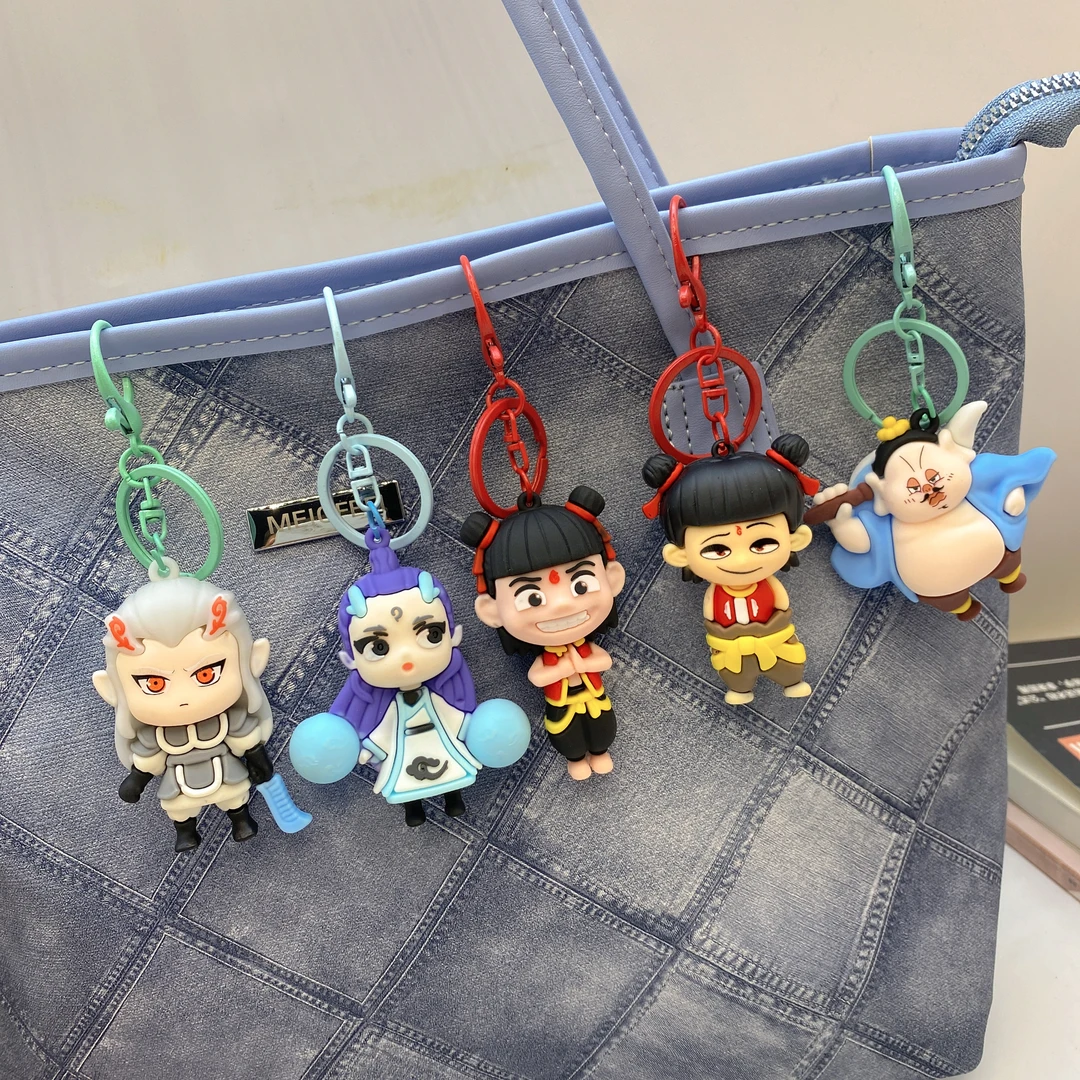 【现货发立体娃娃】哪吒魔童可爱包包挂件潮玩钥匙扣儿童礼物