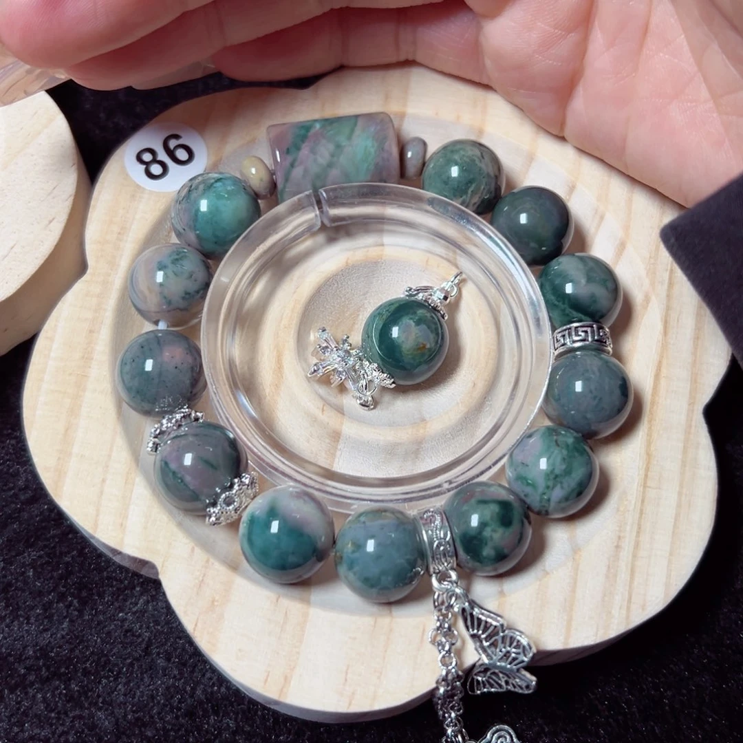 石英质玉手链未镶嵌君*兰115