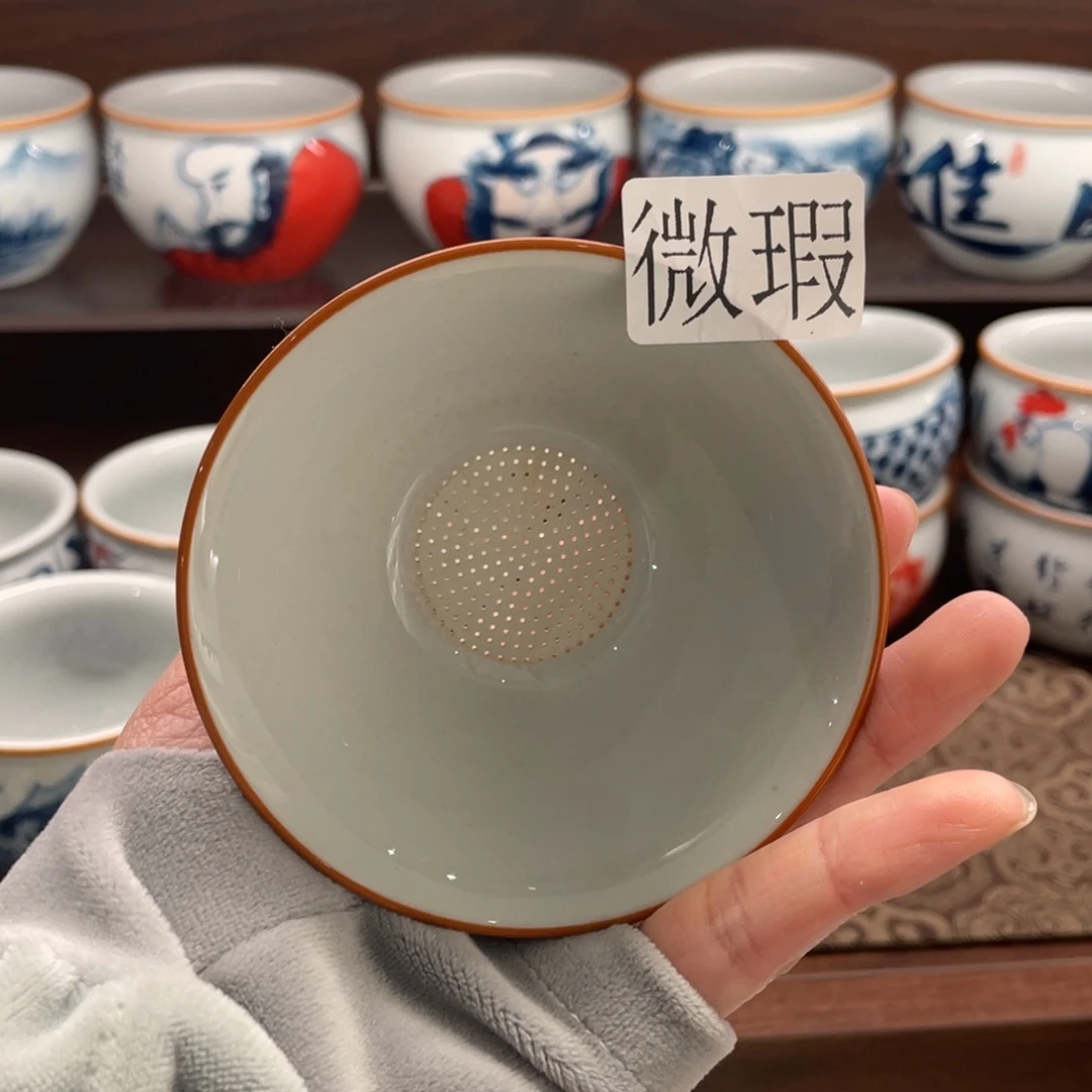 微瑕釉下彩纯手绘