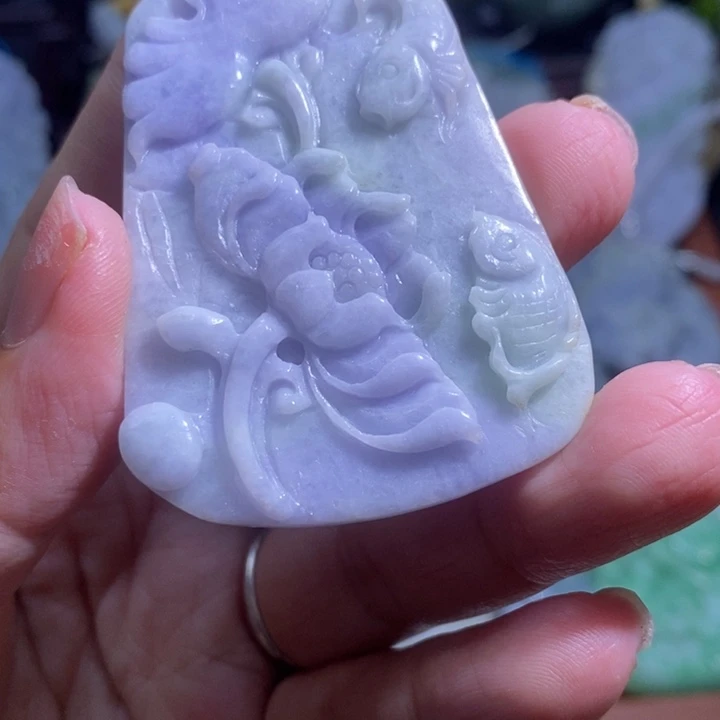 【闪购商品】翡翠挂件未镶嵌鱼