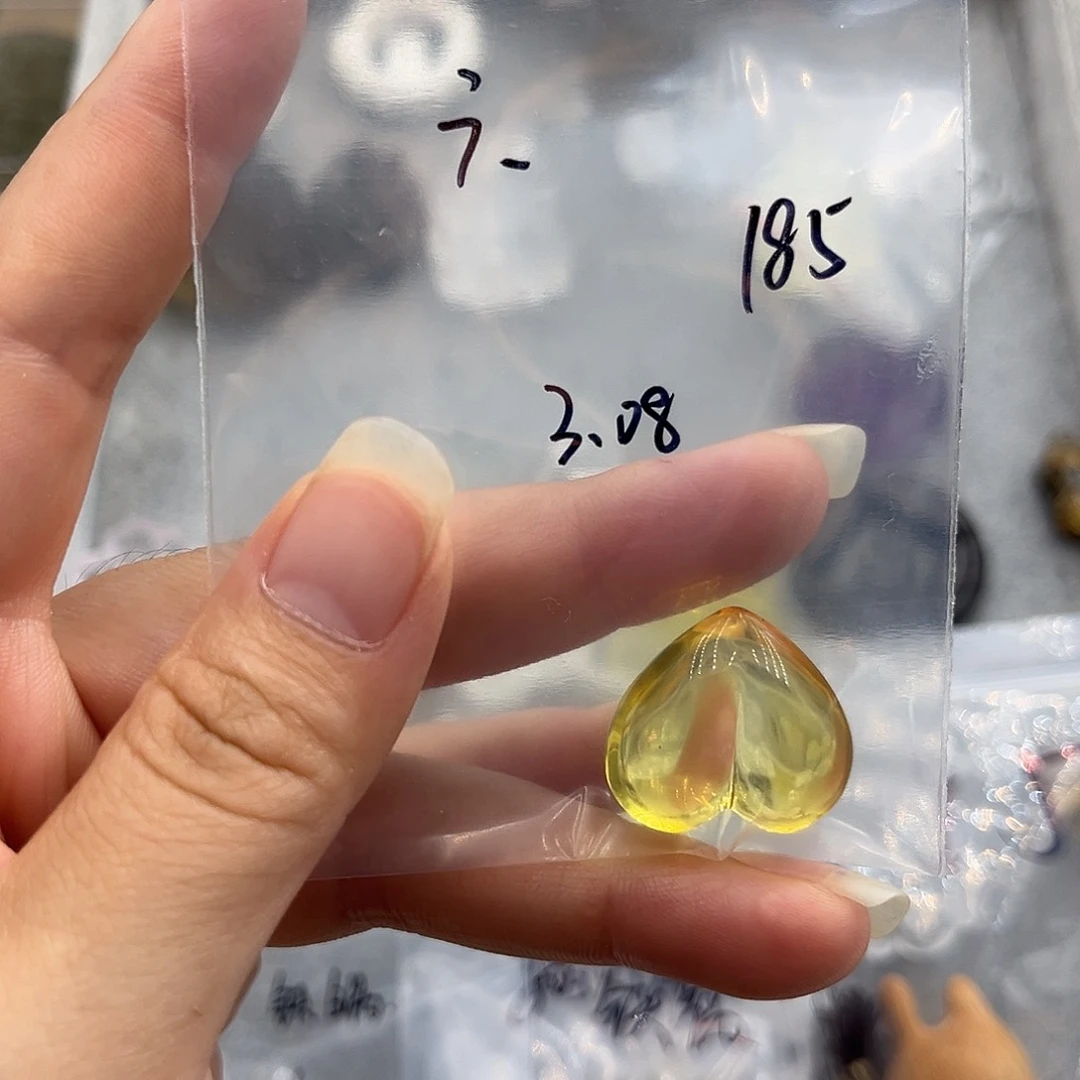 银S925镶嵌颈饰水晶陈****）爱心13