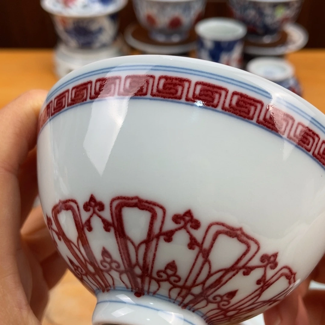 手绘现代茶具非古董