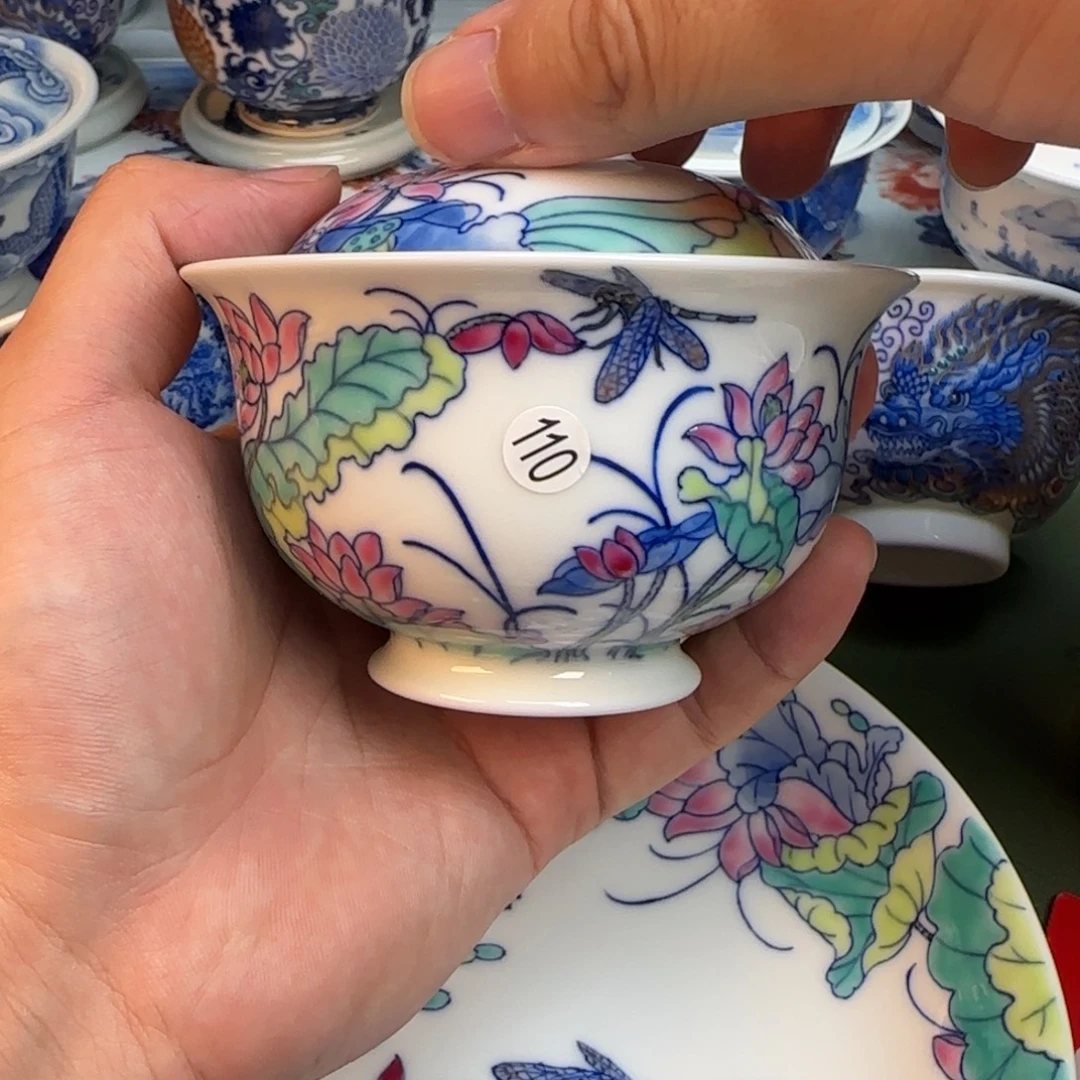 彦祖纯手工手绘茶具110