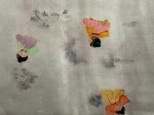 高端人棉贡缎面料小唐人韩锦缎吸汗透气凉爽舒适门幅1.5米做床品