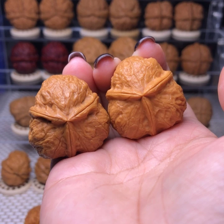 文玩核桃把件46号粽子三棱35尺