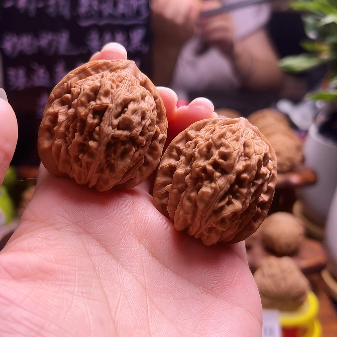 把件文玩核桃37尺全品红皮四座楼47