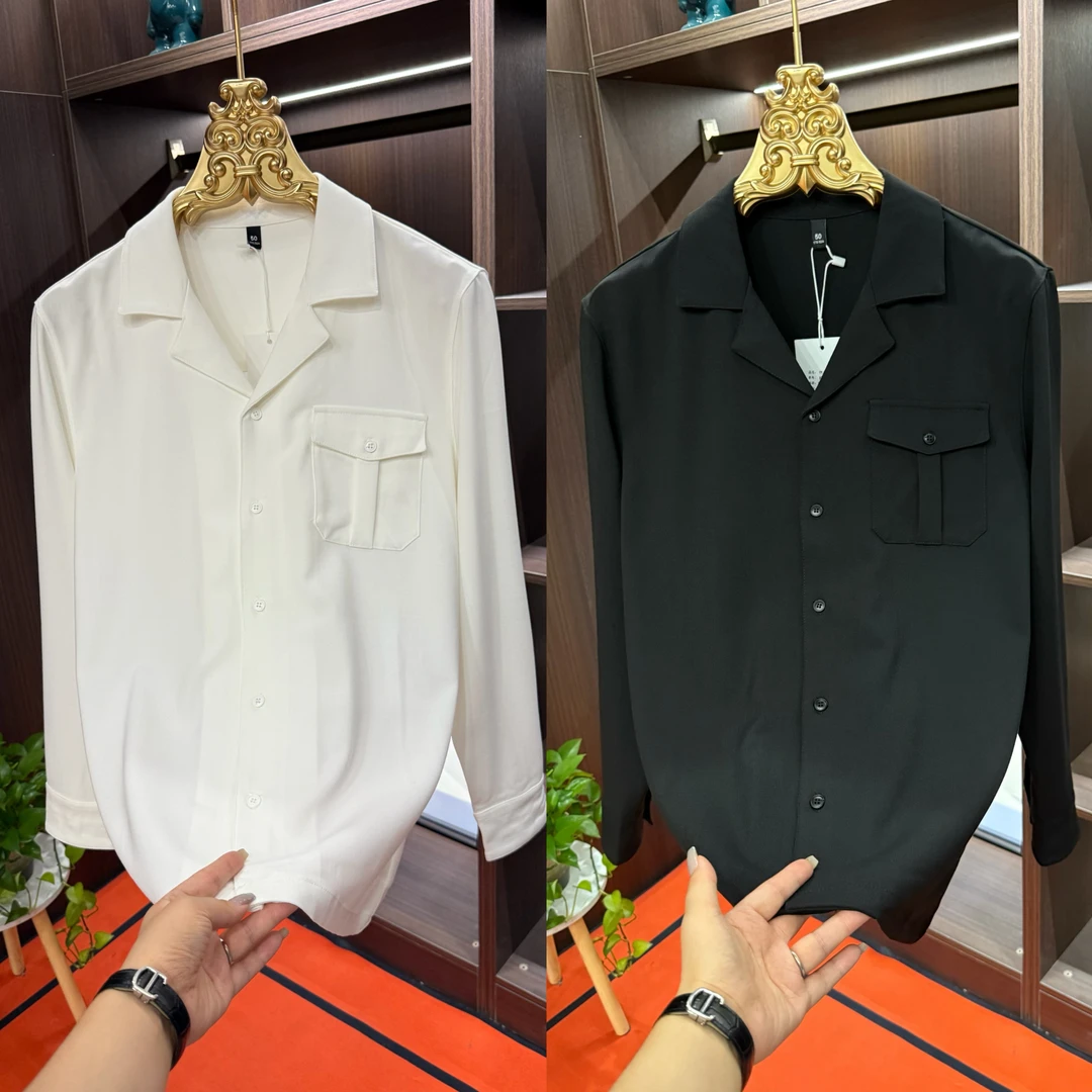 「星漓轻奢出品」801/XINGLI/2025/高端欧货长袖古巴领衬衫