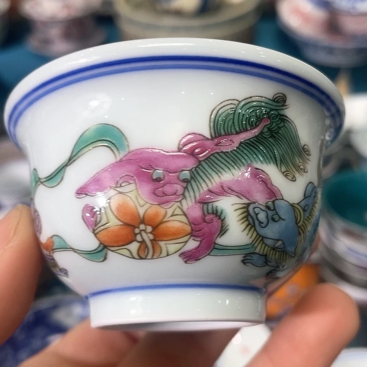 景德镇陶瓷主人杯13344