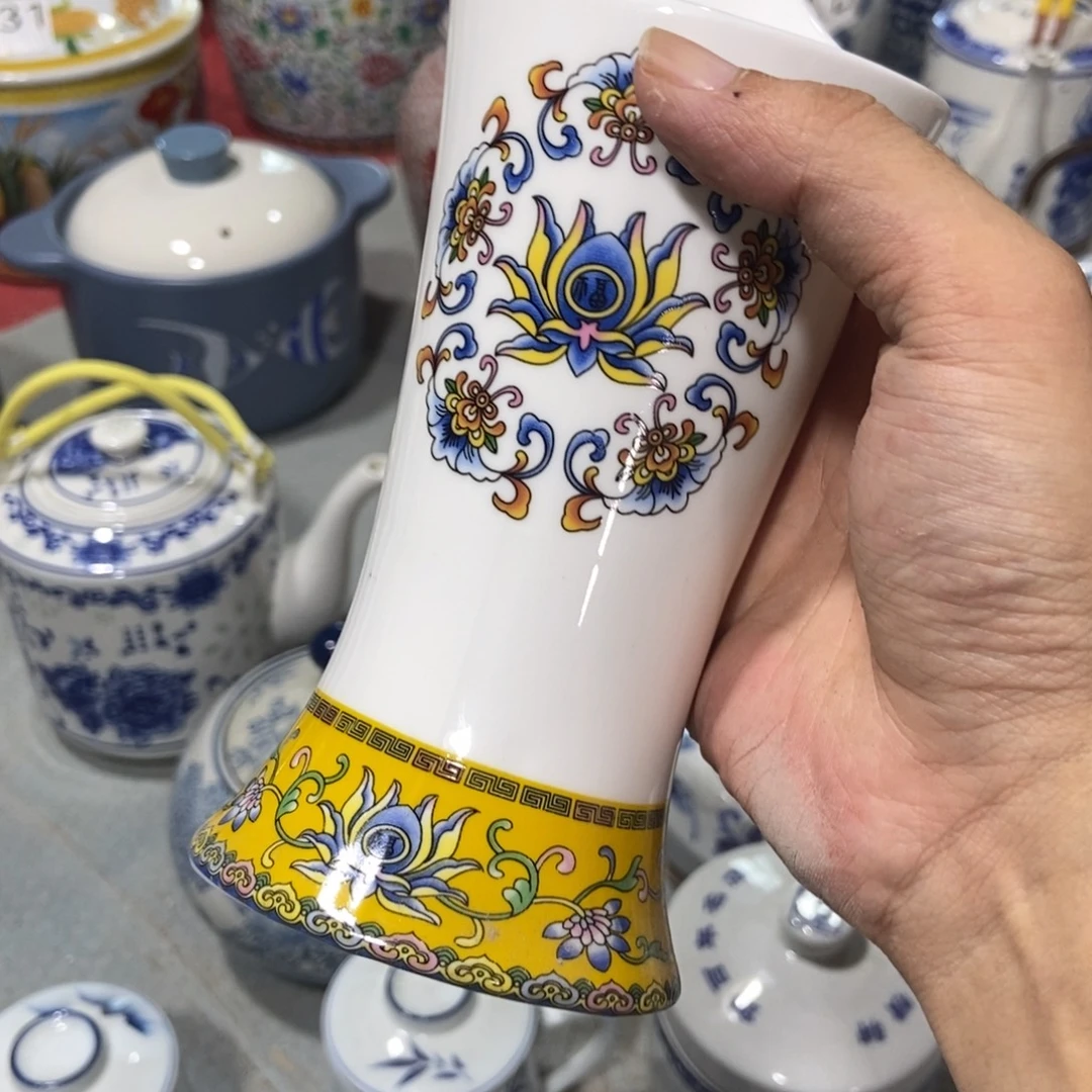 彬***家瓷片景德镇陶瓷筷子桶