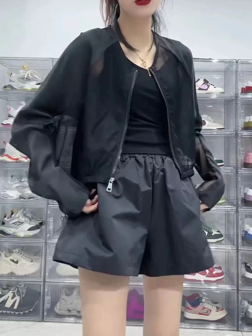 《琪琪家》春夏季新款潮流气质时尚拉链显瘦减龄百搭防晒外套3198-G