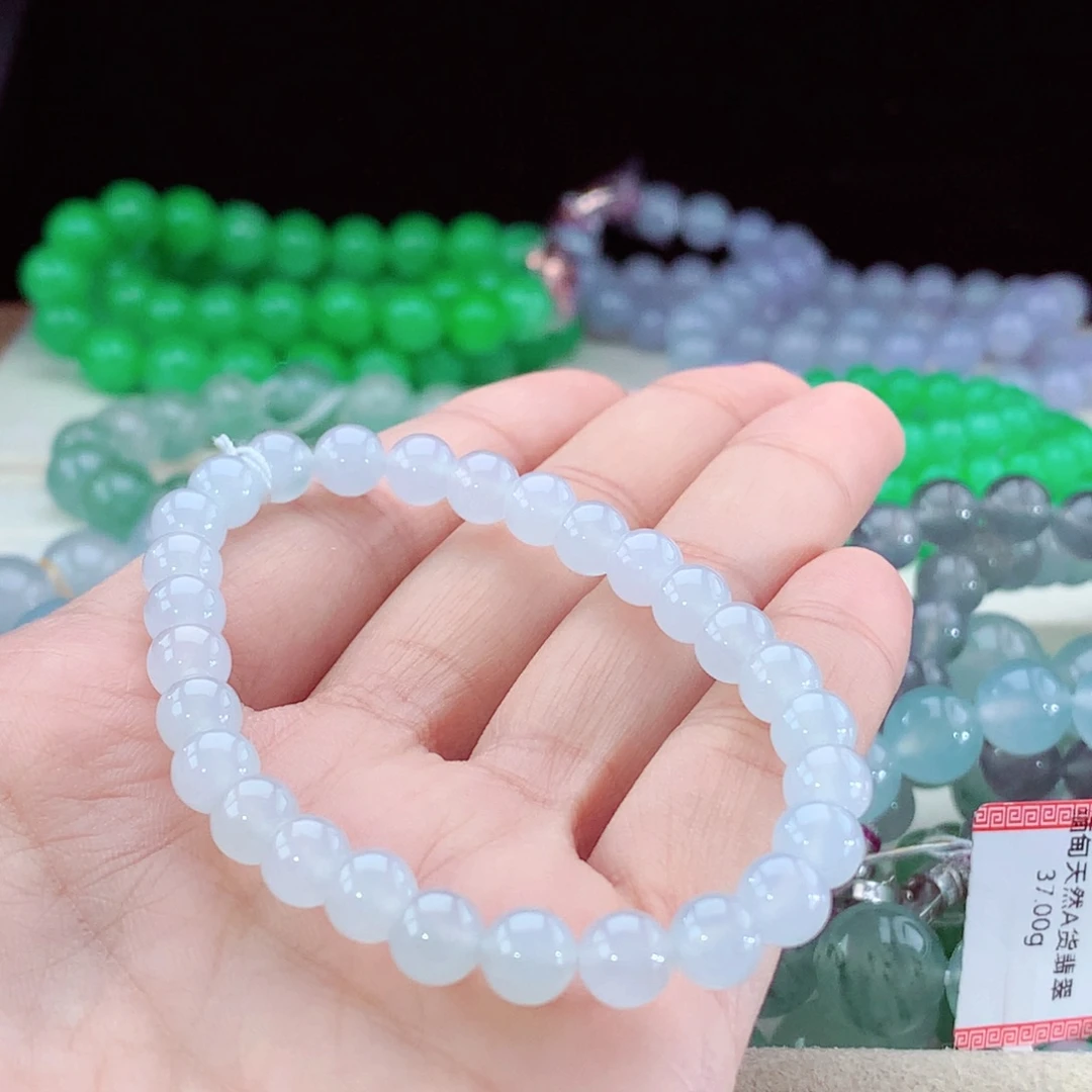 翡翠手串未镶嵌天然缅甸a货