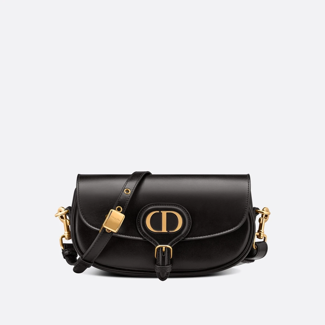 99新 DIOR/迪奥 98新｜黑金Bobby单肩腋下新月包