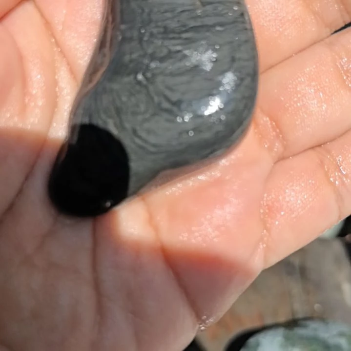 石材负**行藏玉药王石原石手把件一个